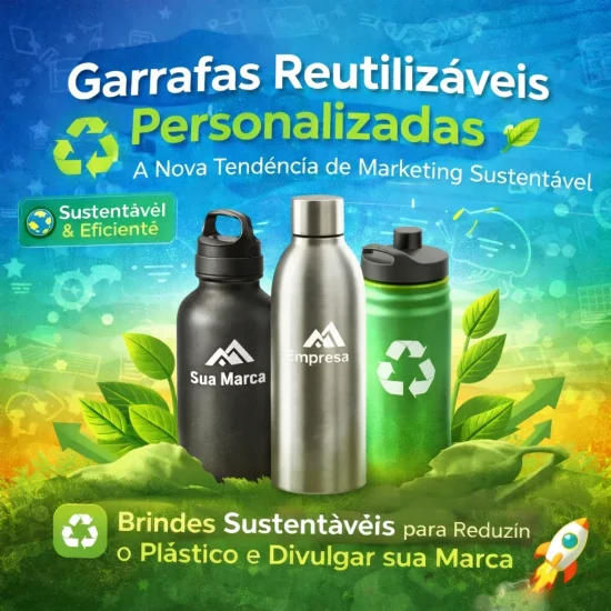 Garrafas Reutilizáveis Personalizadas: A Nova Tendência de Marketing Sustentável Garrafas Reutilizáveis Personalizadas: A Nova Tendência de Marketing Sustentável